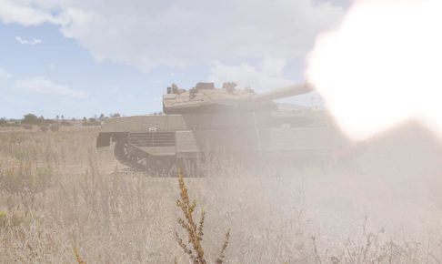 m2a1 Slammer shot01 (モデル兵器 メルカバ Mk4)